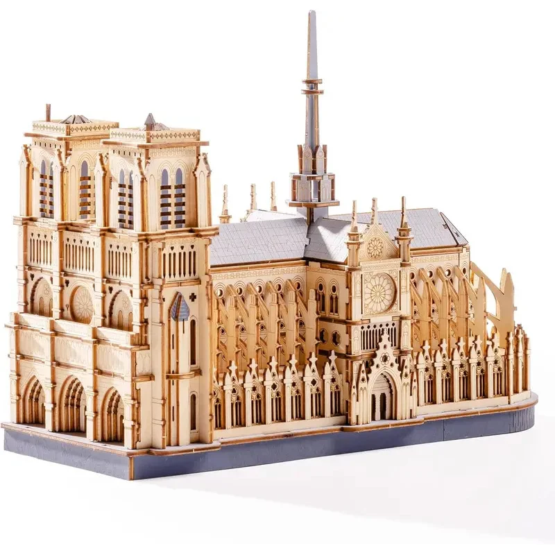 

Rokr 3D Puzzle Paris Cathedral Wooden Model Kit Adults to build Toy Building Construction Kits
