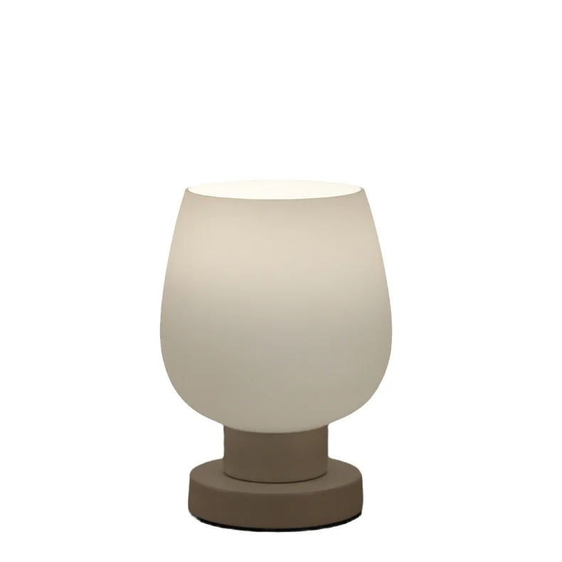 

Скандинавская простая настольная лампа с сенсорным управлением, стеклянная, с регулировкой яркости, для спальни, кабинета, декоративная, USB, ночник