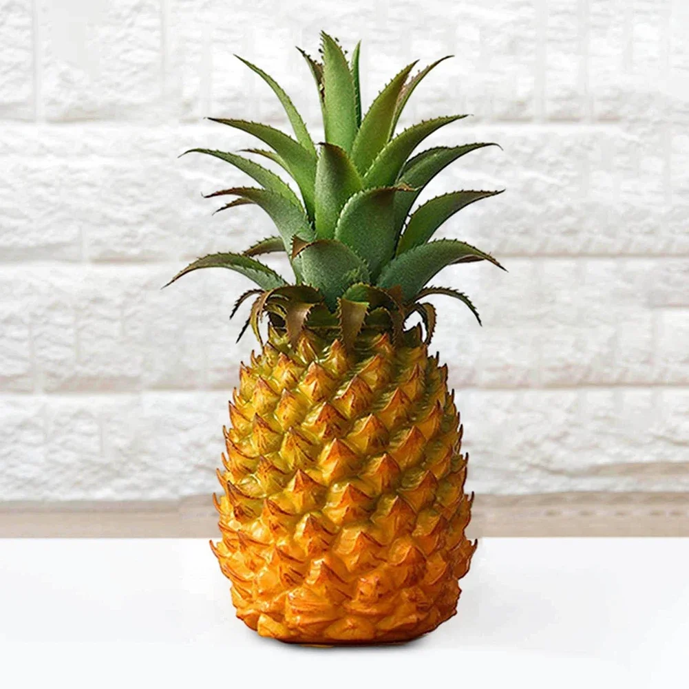 Artificial Pineapple Fake Fruit Figurine Decorative Crafts Kitchen Bedroom Photography Props Festive Party Supply