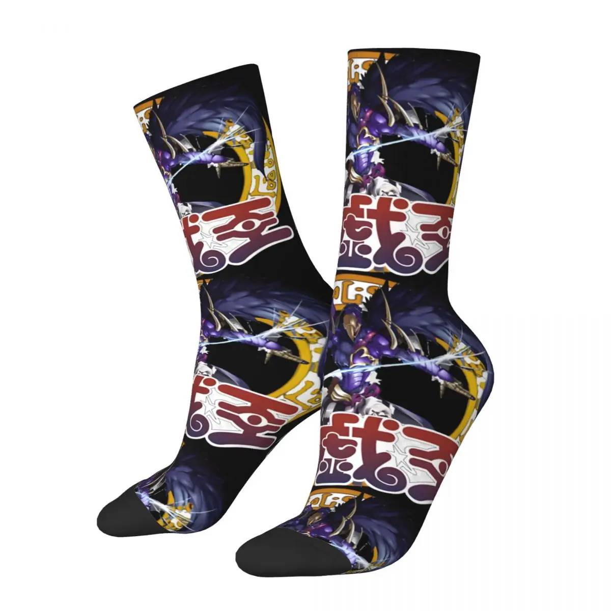 

Hip Hop Vintage Assult Blackwing Rakari Rain Shower Crazy Men's compression Socks Unisex Yu-Gi-Oh Street Style Pattern Printed