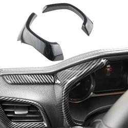 LHD Stickers For Isuzu D-Max 2021 2022 2023 Car Central Control Dashboard Trim Cover Central Control Instrument Panel Strip