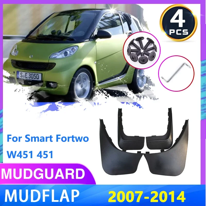 

Mudguards For Smart Fortwo W451 451 2007~2014 2013 2012 2011 Mudflap Fender Flare Mud Flaps Guard Splash Fenders Car Accessories