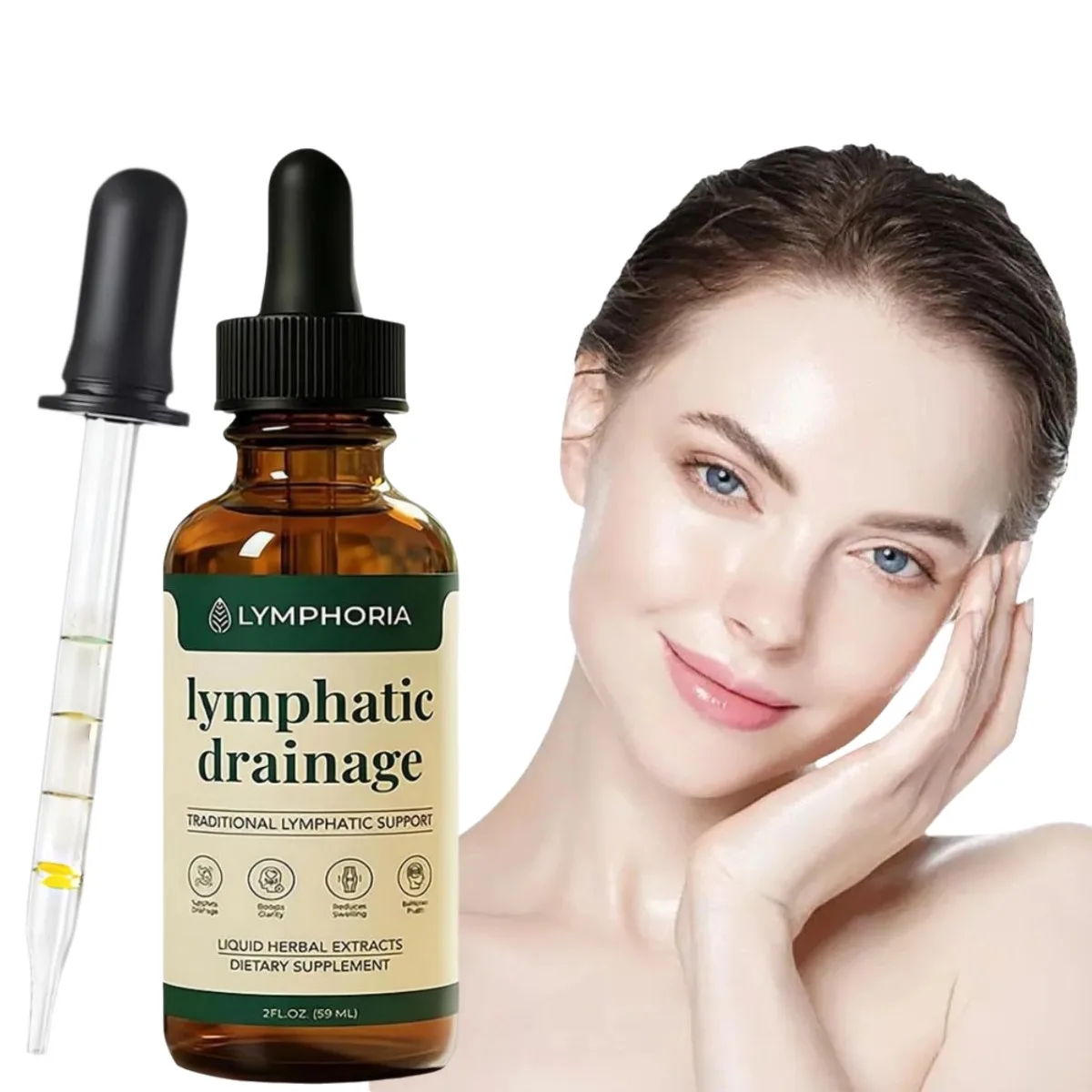 59ml Natural Herbal Body Care Ampoule Drops Serum For Lymphatic Drainage,Toxin Reduce,Improve Swelling Premium Daily Body care