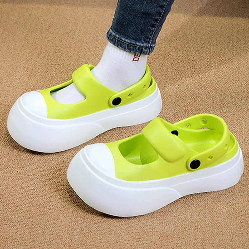 Summer Women Garden Sandals Thick Bottom Clogs Comfortable Mixed Colors Slippers EVA Casual Outdoor Beach Shoe For Female 36-41