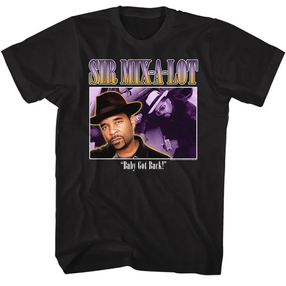 Sir Mix A Lot 90'S Style Box Black T Shirt