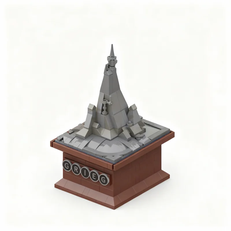 

350pcs MOC Visual Tribute Grieg S Hall Mountain King Icons Model Building Blocks Construction Toys Christmas Gifts Brick Kids