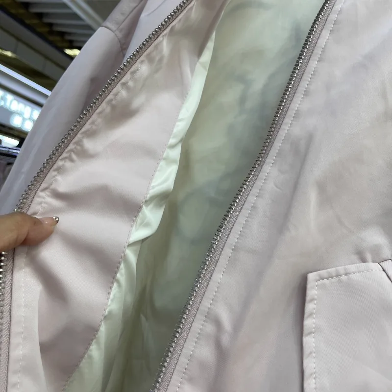 Veste de Baseball pour femmes, ample, courte, taille moyenne, manches longues, broderie, industrie lourde, dessin animé, nouveau manteau Y2k, printemps 2025