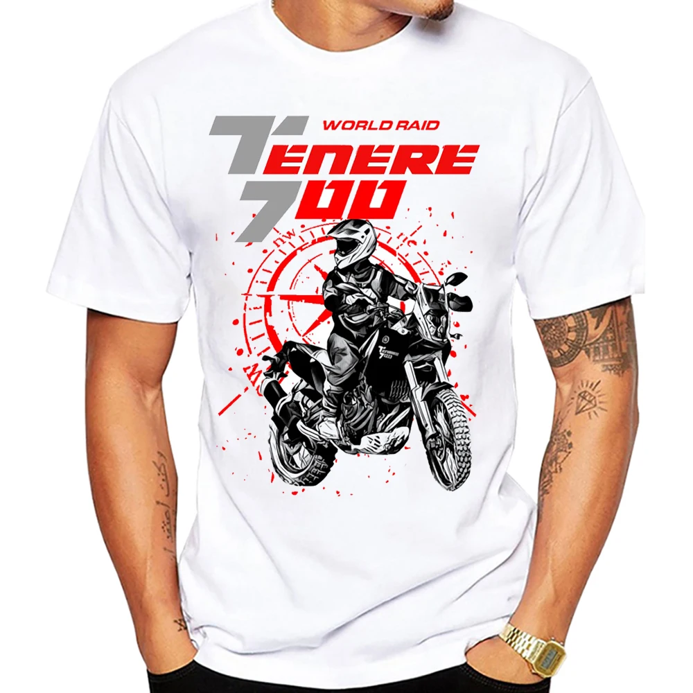 Ténéré 700 T7 T Shirt Super Tenere 1200 XT Riding Tshirts Men Short Sleeve Adventure Motorcycle Rider T-Shirt Boy Casual Tees