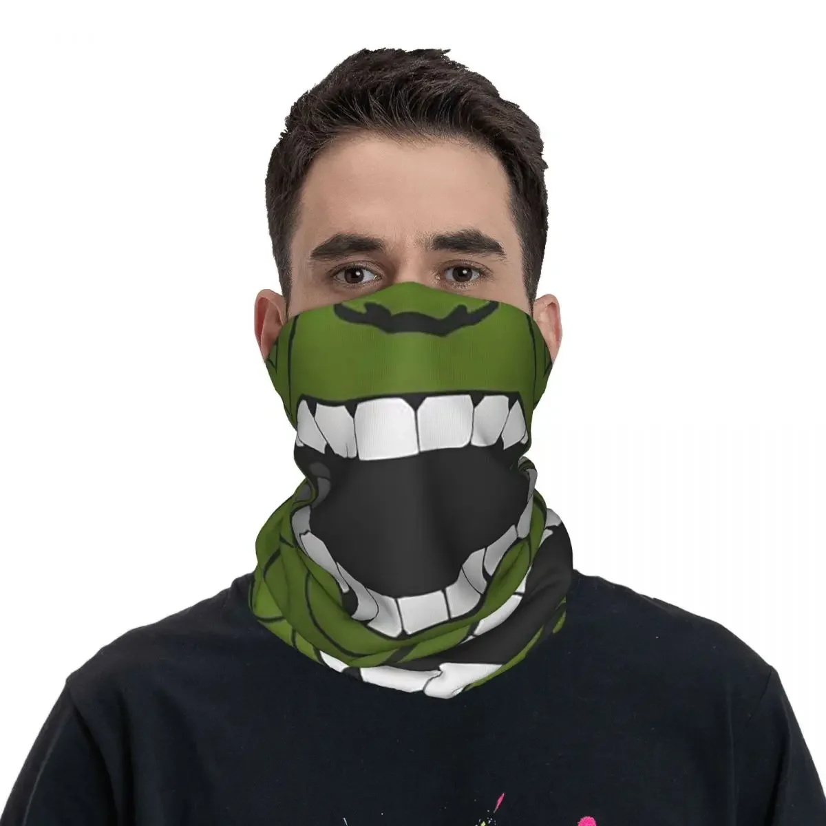 Big Green Comic Book Superheroface Bandana Neck Cover Printed Wrap Mask Scarf Multi-use Cycling  Hiking Fishing Adult