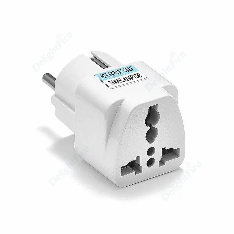 KR Plug Adapter Multifunction Universal AU UK US To EU Electrical Socket Type E/F France Spain Plug Travel Adapter AC Outlet