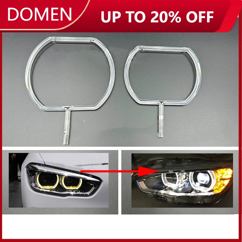 

Car DRL Headlight Light Guide Plate Daytime Running Lamp Tube Bar Angel Eye for BMW 1 Series F20 2015 2016 2017 2018 2019