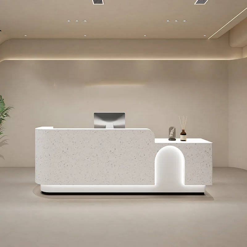 Cash Bar Counter Reception Desk Podium Office Barbershop Modern Information Desk White Empfangstheke Hotel Reception Accessories