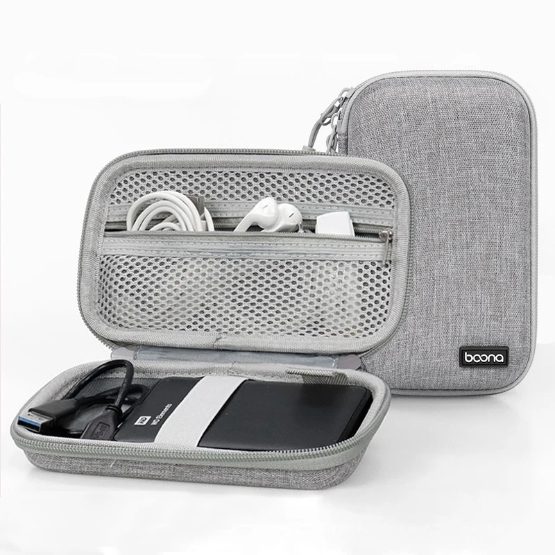 2.5 Inches Hard Disk Organizer Case Hard Disk Storage Bag Single Layer Double Layer Soft Hard Shell Case