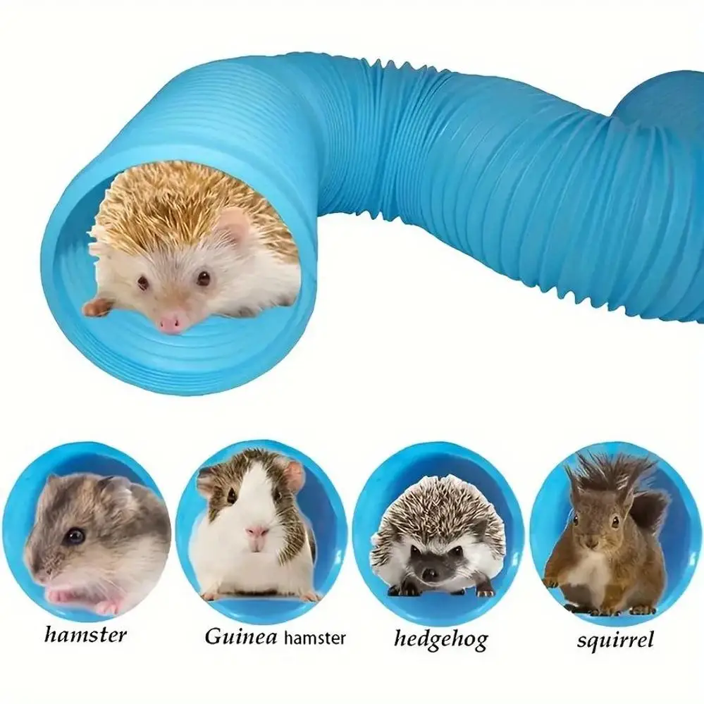 1 PCs pequeno animal de estimação divertimento túnel telescópico 100cm tubo furão fornecimentos treinamento canal tubos hamster brinquedos pequenos acessórios hamster