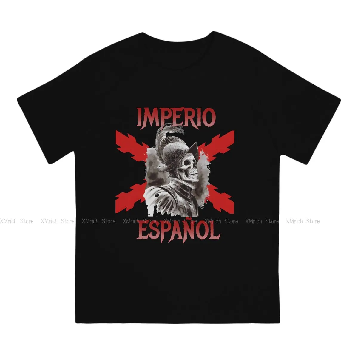 Spanish Empire Men TShirt Burgundy Cross O Neck Short Sleeve 100% Cotton T Shirt Humor Top Quality Gift Idea