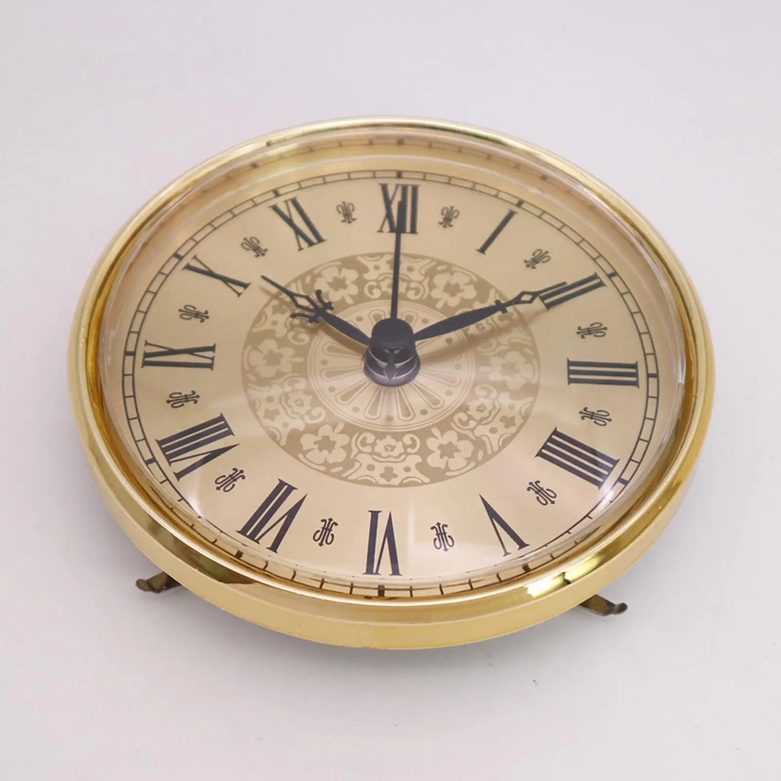 110mm Clock Insert Roman Numerals Movement , Fit 3.7 inch (94 mm) Diameter Hole for Bedroom DIY Kitchen Home Repairing
