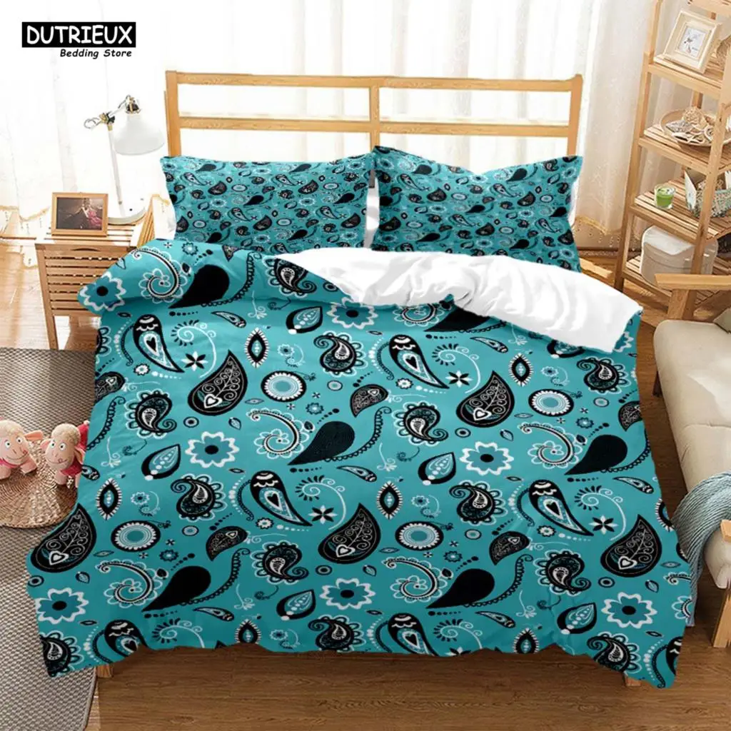 

Paisley Pattern Ethnic Style 3D Printed Bedding Queen Bedding Set Soft And Comfortable Customized King Size Bedding Set