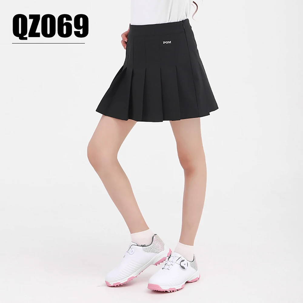 PGM Golf Skirt Girls Outdoor Sports Skirt High Waist Pleated Tracksuit Skirt Golf Clothing QZ069