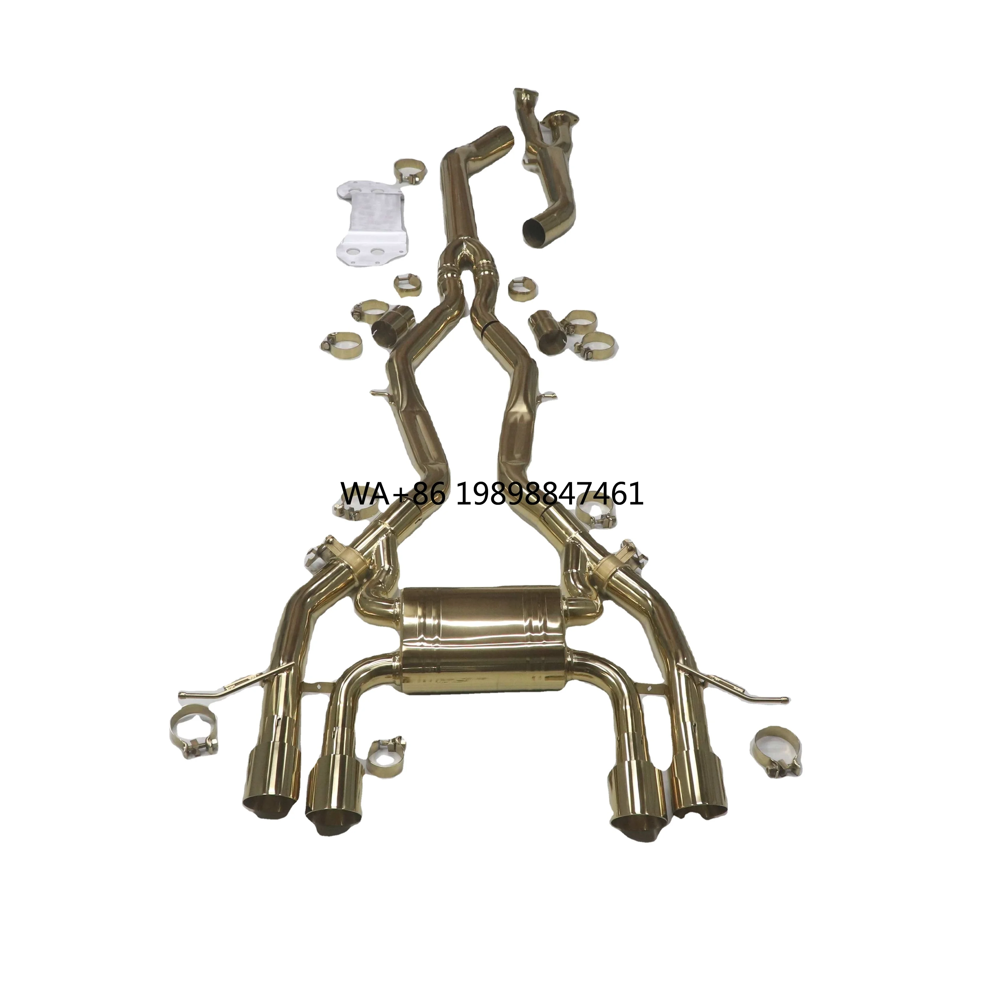 

M3 G80 титановый сплав Valvetronic Catback выхлопная система для BMW M3 M4 G80 G82 глушитель выхлопной системы с наконечниками