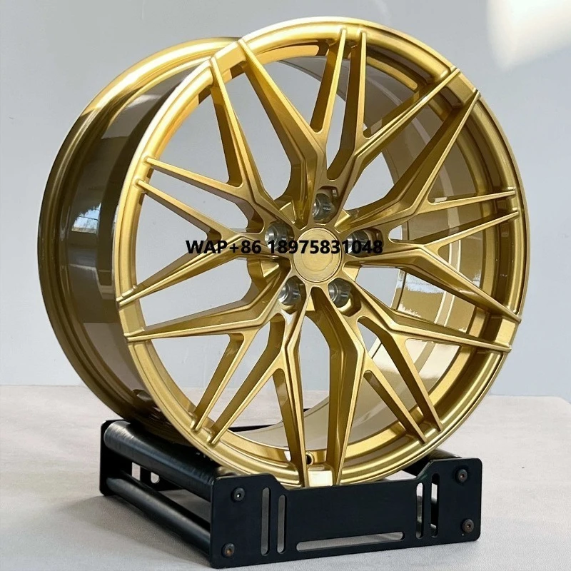

Forged 5x112 Wheels 18 19 Inch Rims Golden Concave Alloy Wheels