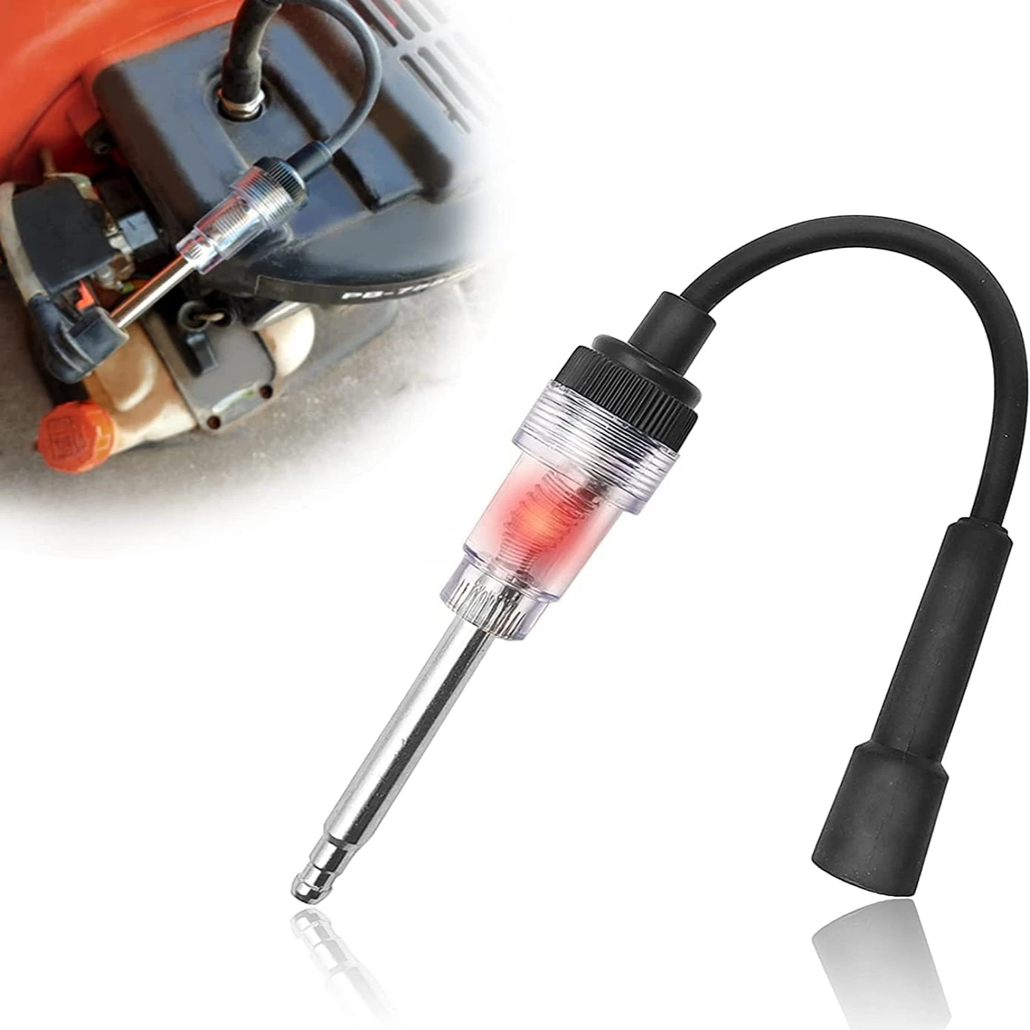 Repair Tools Ignition System Coil Engine Test Car Spark Plug Tester In-Line Igniton Spark Tester Autos Diagnostic Test Tool