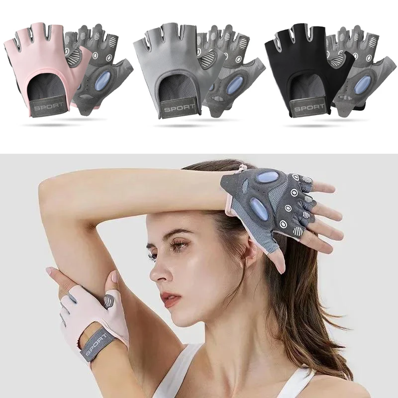 Fitness-Handschuhe, 1 Paar, rutschfeste, weiche Trainingshandschuhe für Krafttraining, Körpertraining, Sport, Outdoor, Fitnessstudio, Übungen, Radfahren