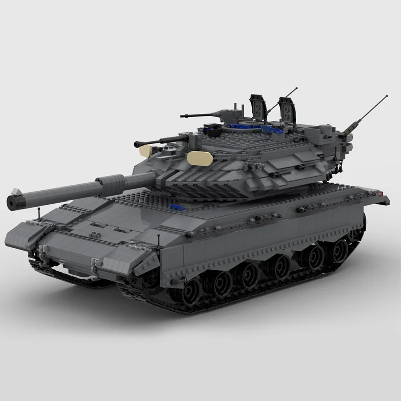 

2122PCS WW2 Military MOC 1:17 scale Israel Merkava Mk4 Main Battle Tank Model creative ideas high-techToy Gift Armored Car Block