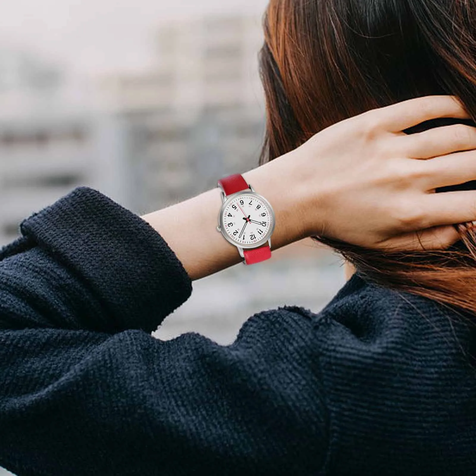 أزياء رجال الأعمال الساعات الفاخرة أزياء رجالي كوارتز ساعات المعصم مضيئة الأيدي الذكور ساعة الطلب الكبير للماء ساعة اليد #3