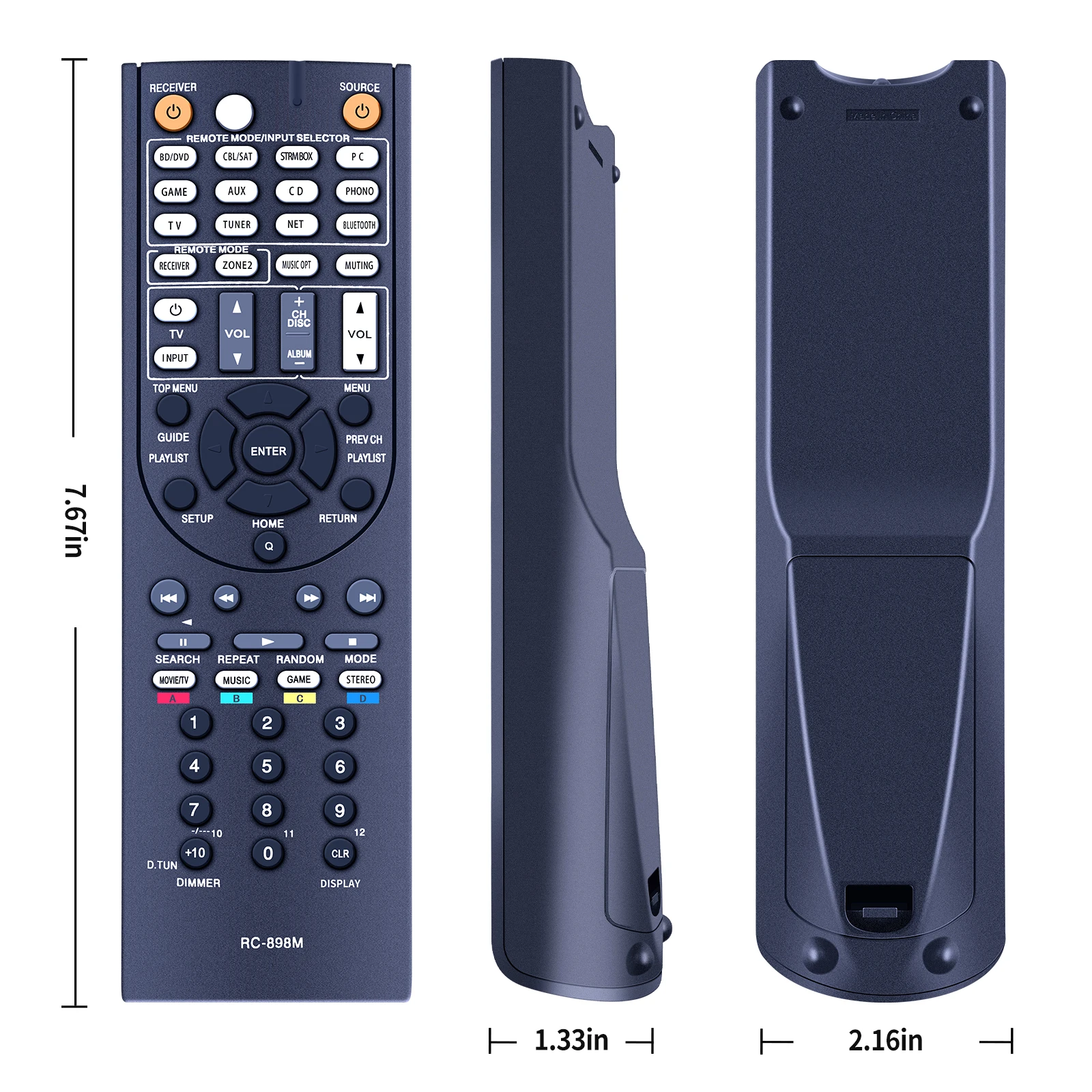 RC-898M RC898M Remote Control for Onkyo AV Receiver RC-897M TX-NR5008 TX-NR709 TX-NR646 TX-NR747 TX-NR545 TX-NR54