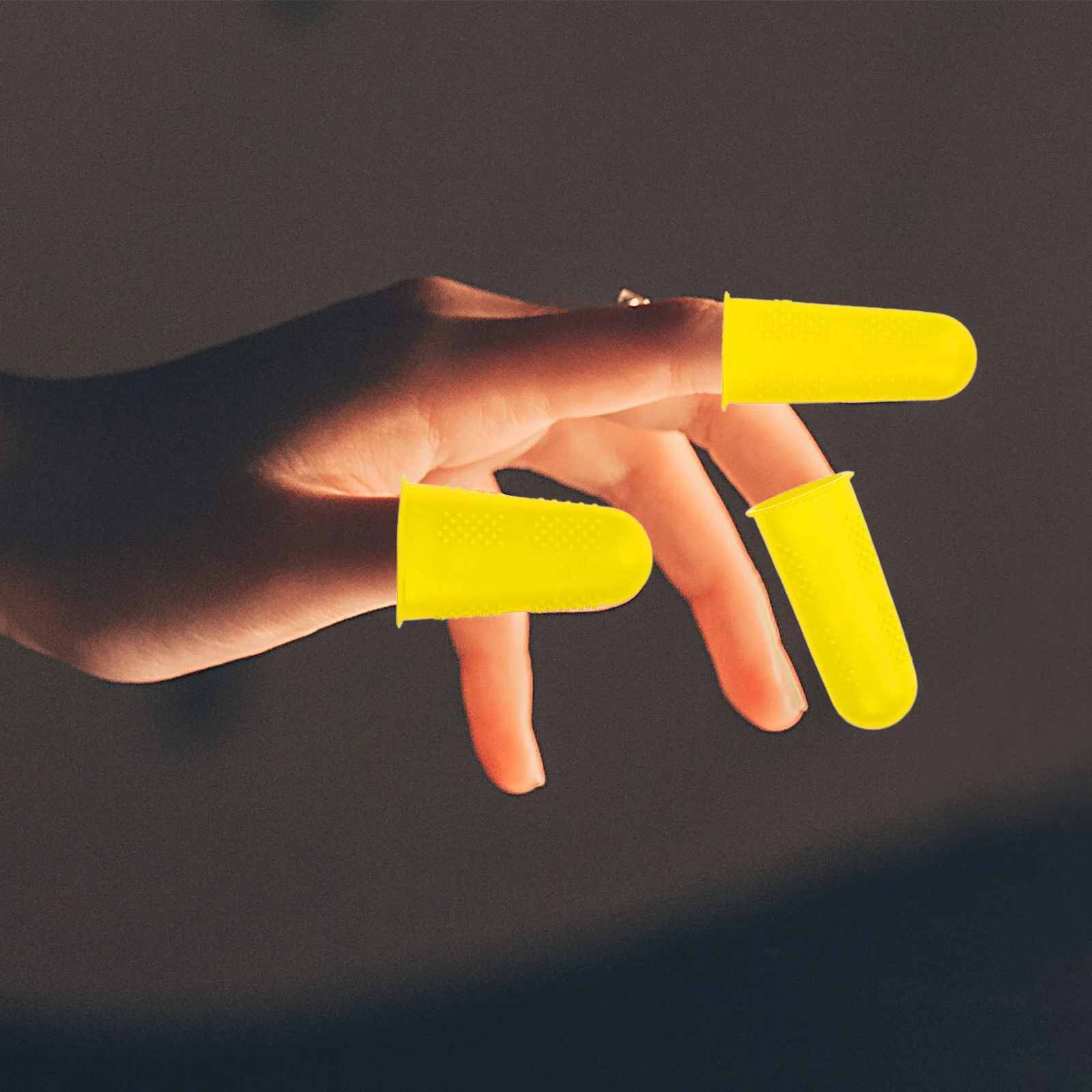 12Pcs Heat Insulation Finger Covers Non-Slip Silicone Tips Protection for Crafting Soldering Cooking Finger Protectors Reusable