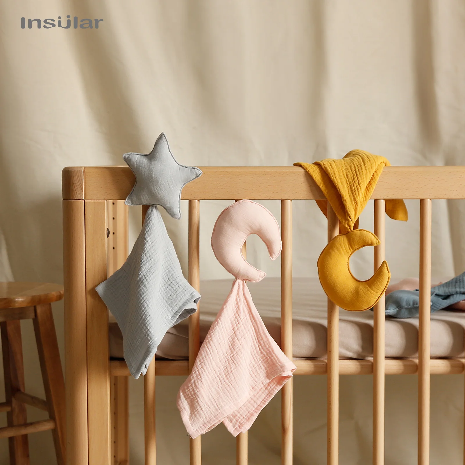 Insular Baby Soother Appease Towel Bib Soft Doll Teether Infants Comfort Sleeping Nursing Cuddling Blanket Toys