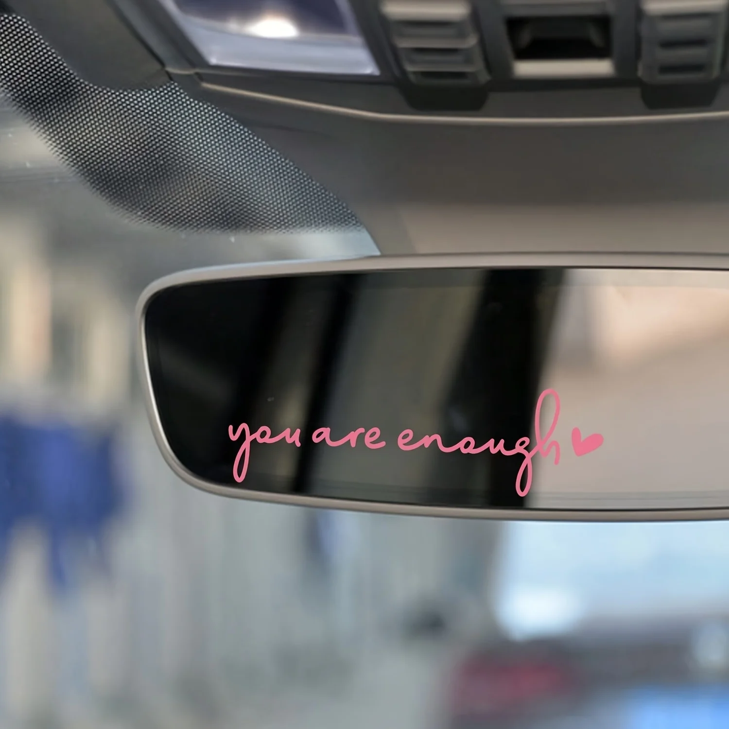 3 قطع من شارات الفينيل "أنت كافية" - اقتباسات تحفيزية ذاتية اللصق لمرايا الرؤية الخلفية للسيارة وأجهزة الكمبيوتر المحمولة وزجاجات المياه للسيارة
