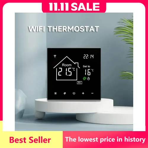 Nuevo Termostato inteligente Tuya WiFi pantalla táctil LCD para calefacción de suelo/caldera de Gas Control remoto de temperatura