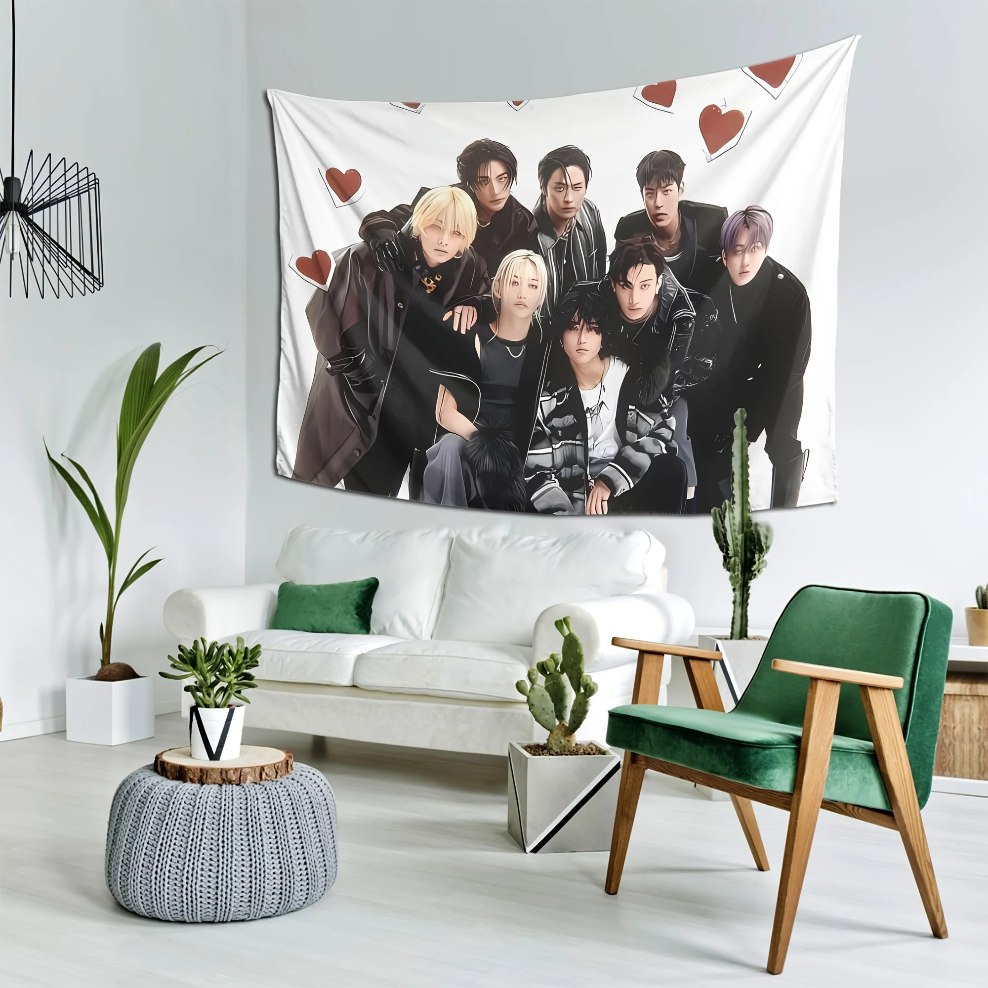 Stray Inspired Creative Flag Tapestry Vibrant Durable Wall Decor for Bedroom Living Room Party Holiday Music Decoration