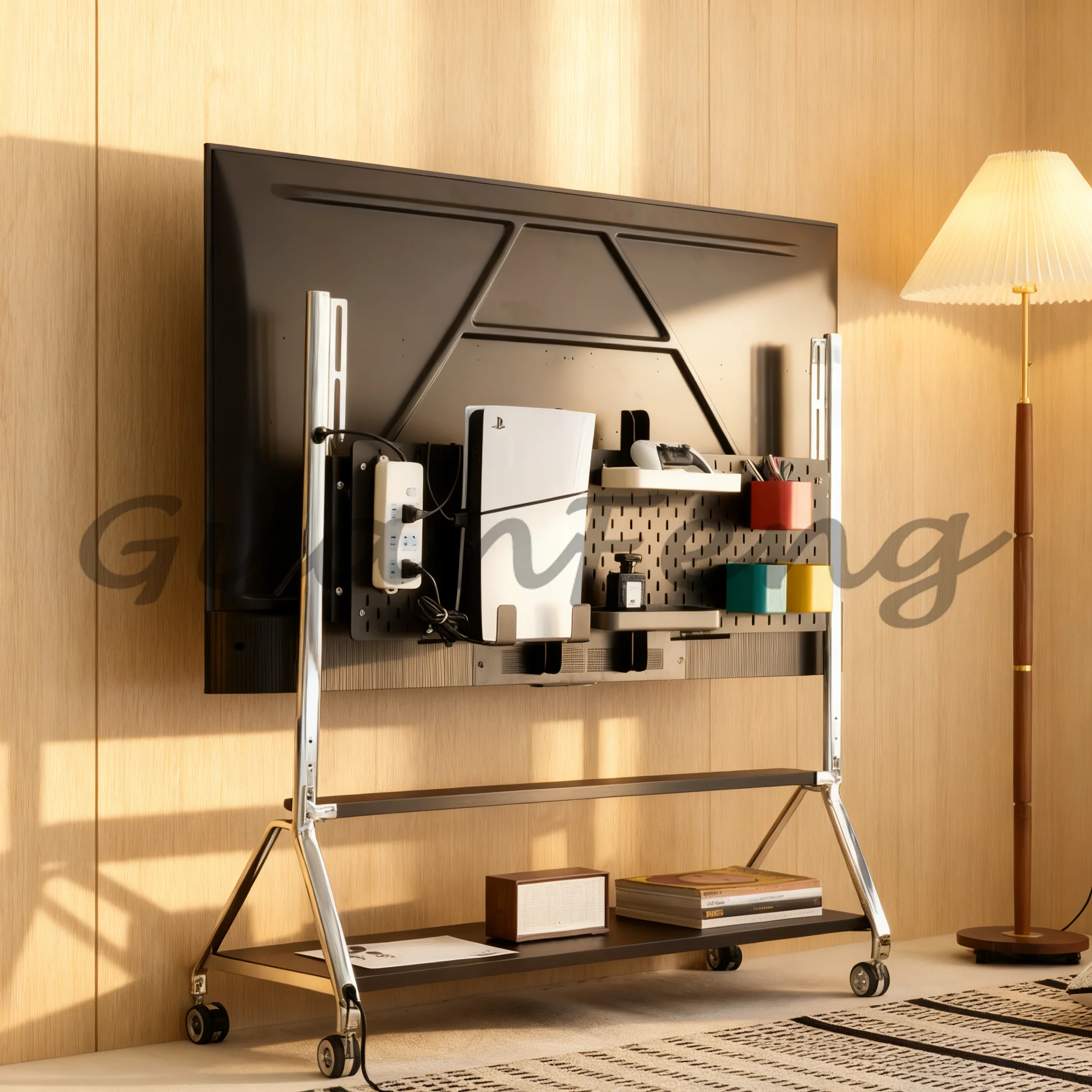 1Pc Extra Large Acrylic Orifice Plate, 5mm Thickness, Free PS5 Hanger Included, Not a TV Stand for Game Console Mounting