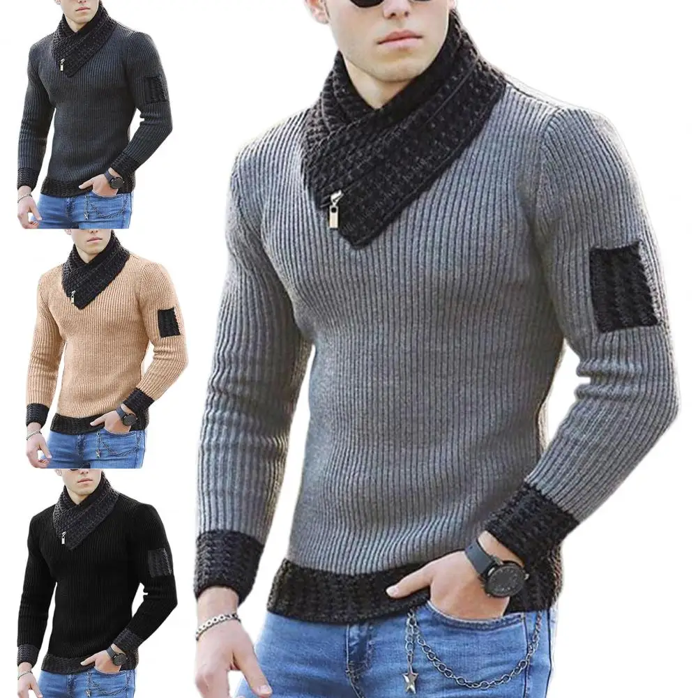 

Stylish Pullover Sweater Blouse Slim Fit Soft Warm Men Pullover Sweater Sweater Simple