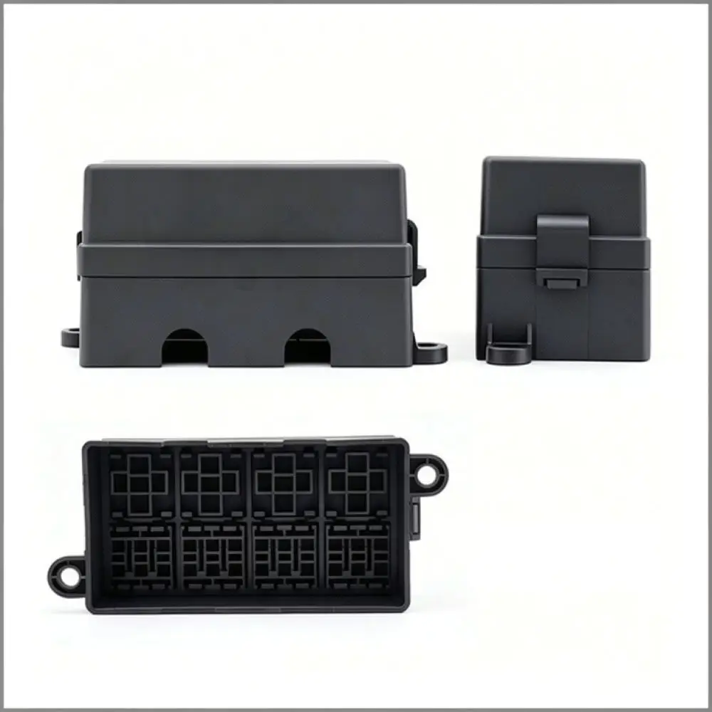12V Relay Fuse Box Holder Automotive Circuit Protection Block Universal Prewired Relay Socket For Car Trailer Marine Vehicle
