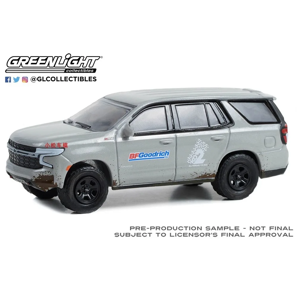 1:64 Collare blu serie 12-2022 Chevrolet Tahe Z71-BFGoodrich Collezione avanzata Ornamenti Modelli di auto