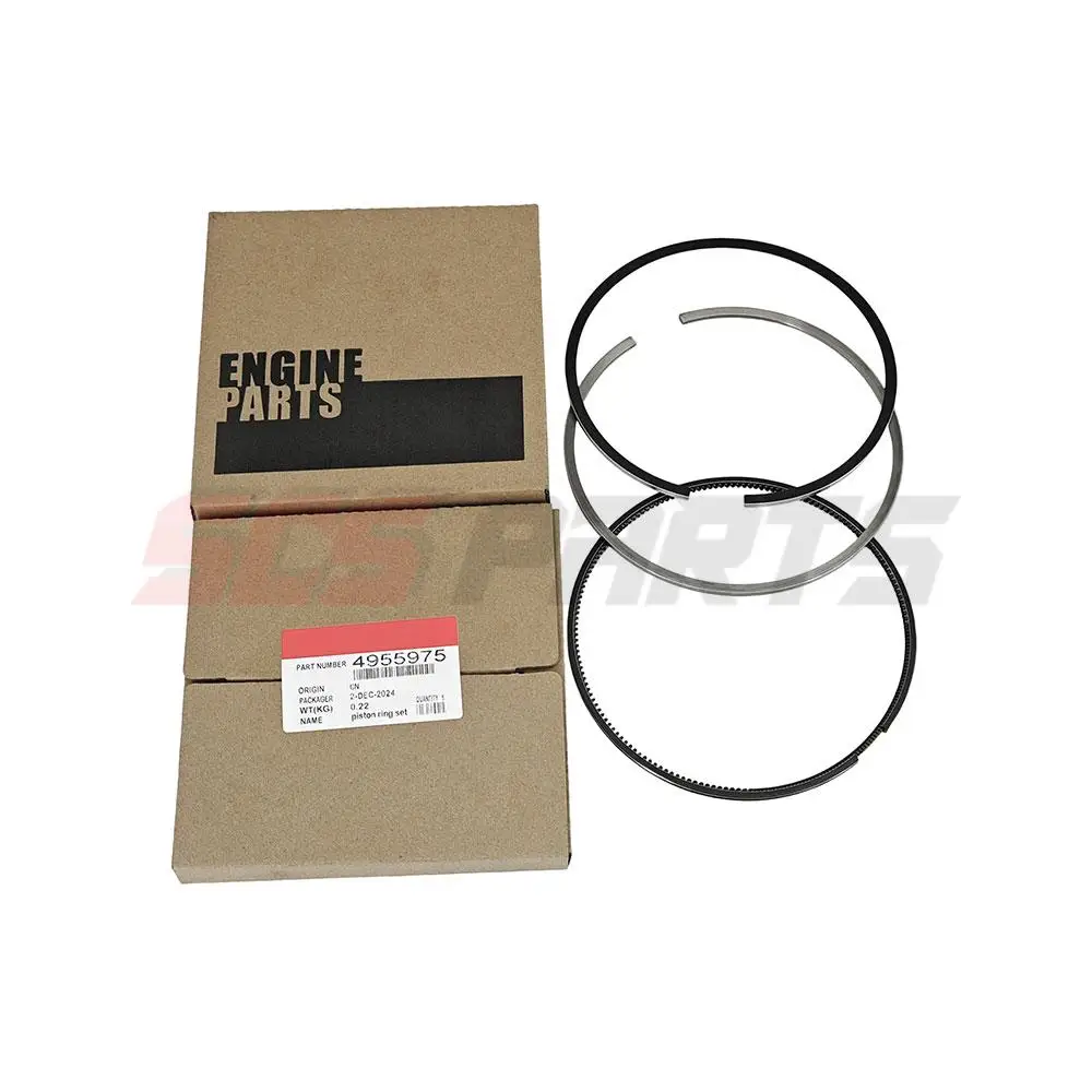 4955975 Piston Ring Kit 3090450 3090460 4924584 for Cummins Engine KTA19 KTA38 KTA50 NT855 QSK45