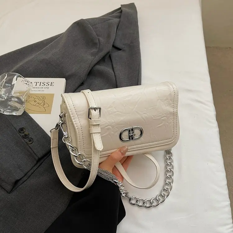 

Stylish Casual Underarm Small Square Bag for Women, Elegant Niche Design Top-handle Shoulder Crossbody Bag