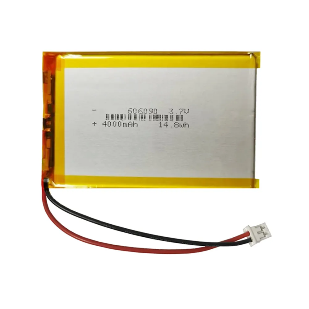 1-10PCS 3.7V 4000mAh 606090 Rechargeable Lipo Battery PH 2.0mm 2Pin Connector For MP3 GPS Bluetooth Speaker Power Bank Tablet PC