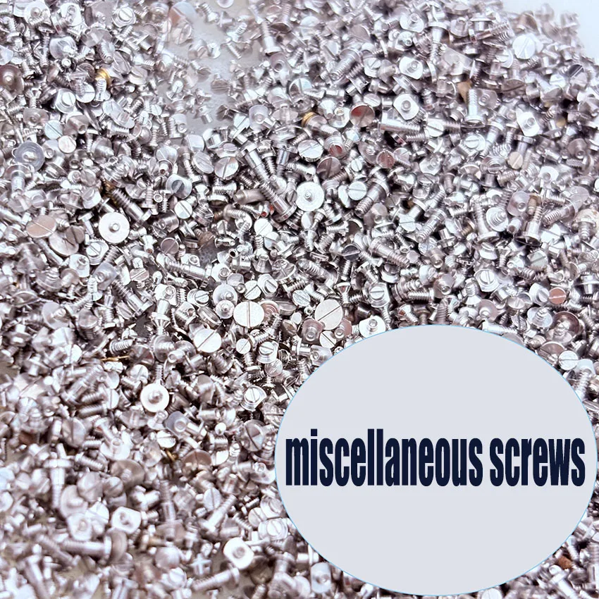 Watch Movement Screws, Miscellaneous Screws, Screw Sizes Ranging from M0.5-M1.0, Brand New Stainless Steel