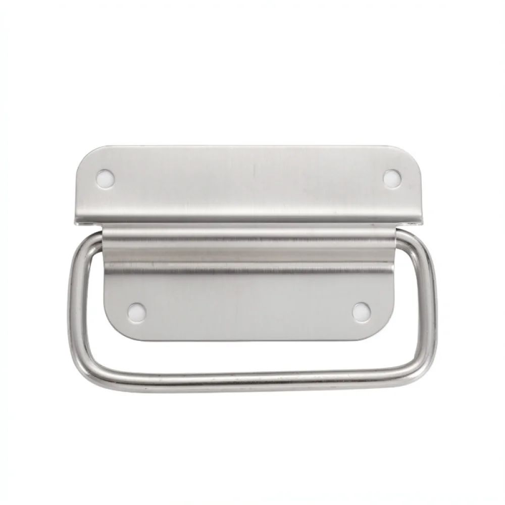 Durable Stainless Steel Folding Handle Industrial Case Pull Hardware Storage Box Equipment Tool Flush Carry Grip view 4