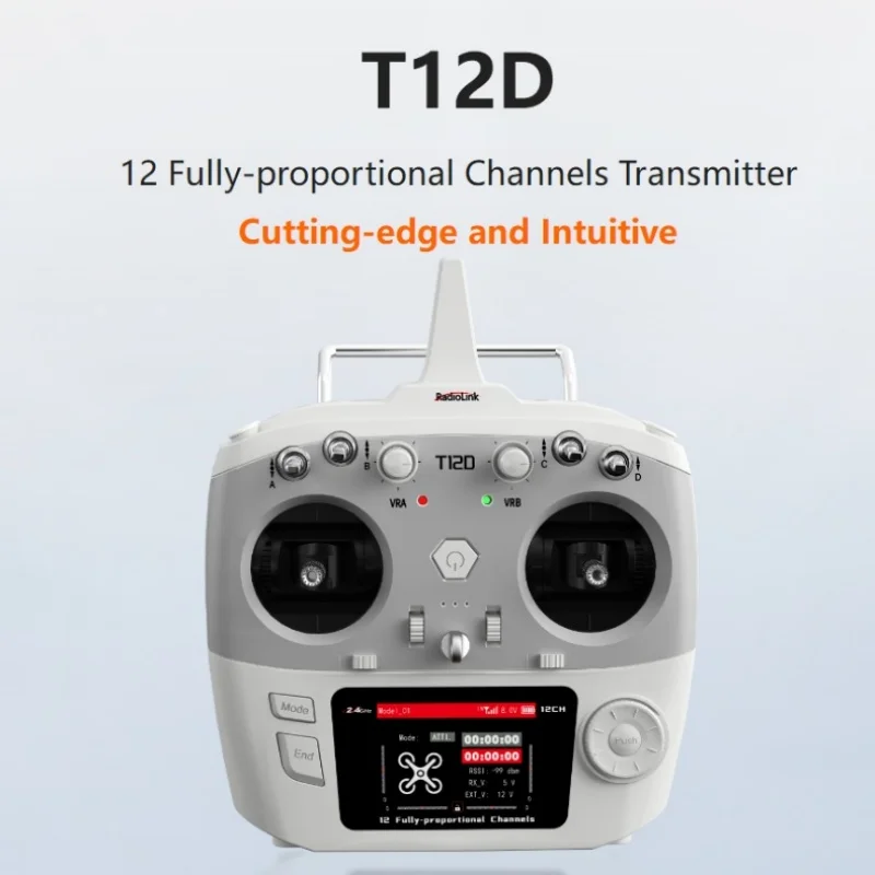 RC Transmitter RadioLink T12D 12 Channels 2.4GHz W R12F Receiver Remote Controller for Boat FPV Drone Fixed Wing Airplane Car