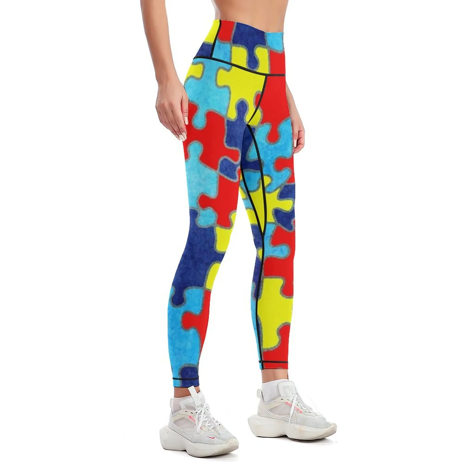 Autism Awareness Leggings sports for Sportswear woman gym flared Womens Leggings