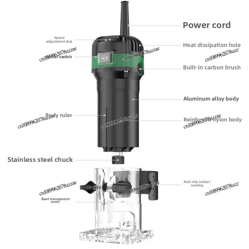 Trimmer Electric Flip-chip Multifunctional Machine Wood Milling Woodworking Tools Engraving