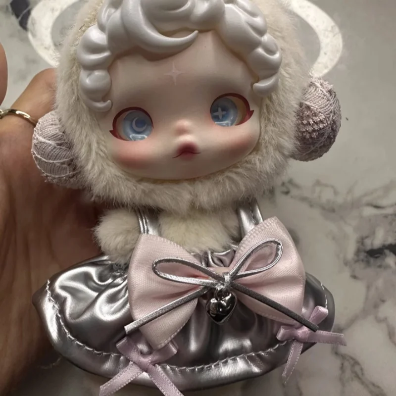 

Skullpanda Clothes Sp Vinyl Plush Doll Clothes Silver Princess Dress Sp Winter Symphony Series 10cm Doll Clothes Set Customized