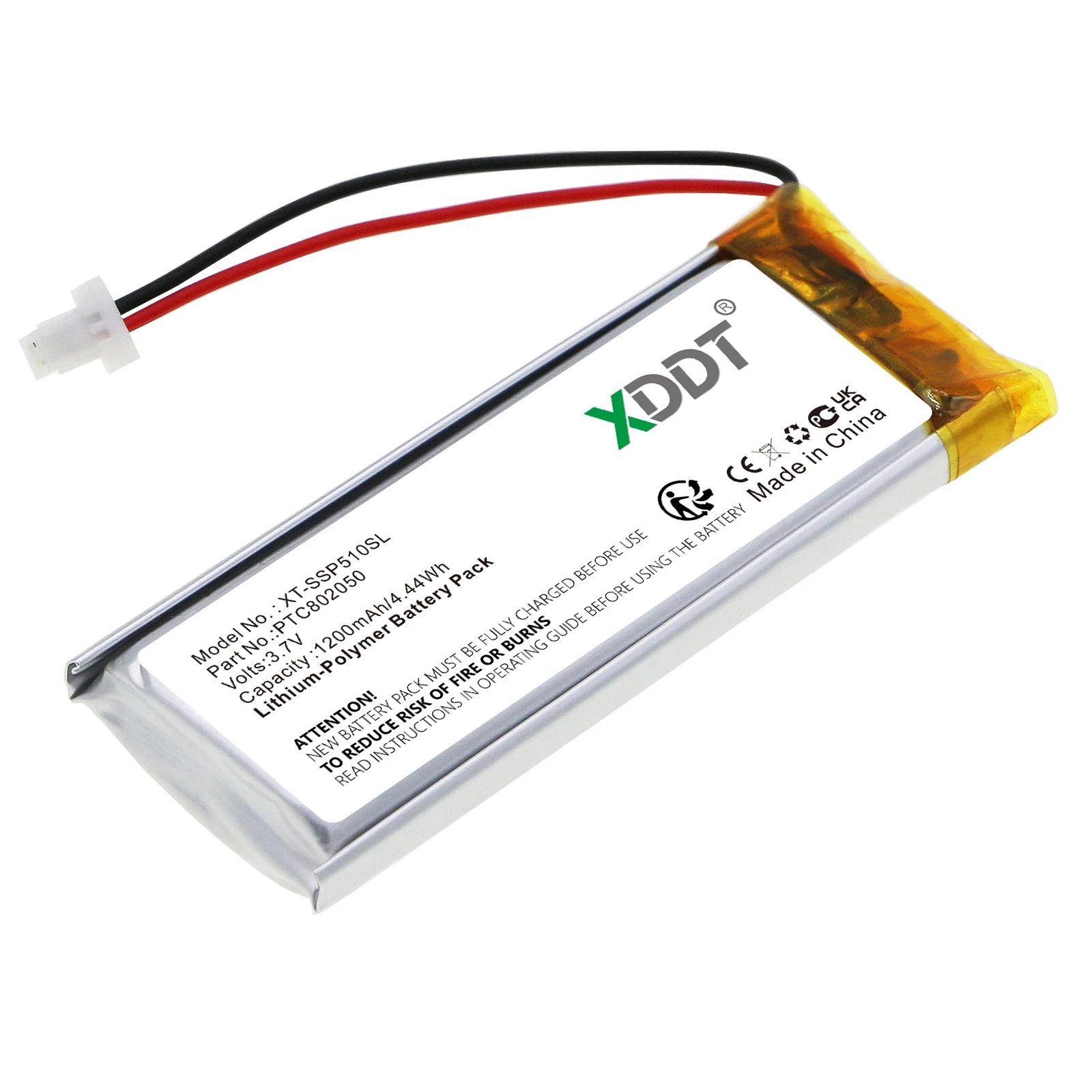 3.7V 1200Mah PTC802…