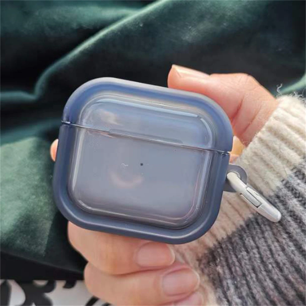 سماعات رأس فاخرة بلون واحد مع سلسلة مفاتيح ، غلاف واقي ، غطاء لين لسماعات AirPods Pro 2 ، AirPods 1 ، AirPods 2 ، لطيف ، جديد