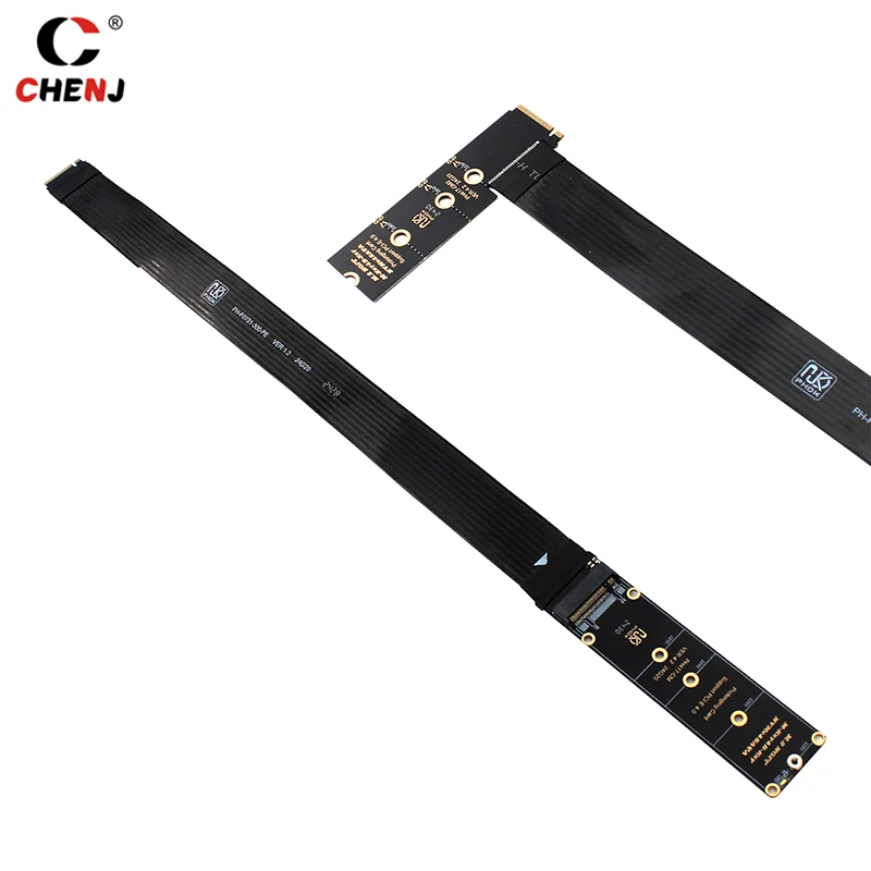 Dual Protocol PCIE4.0 M.2 M Key NVME Extension Cable Riser Card SSD Adapter For 2230 2242 2260 2280 M.2 PCI-e / M2 NGFF SATA SSD